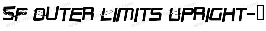 SF Outer Limits Upright字体转换